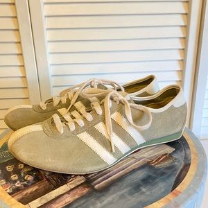 Suede Adidas track shoes